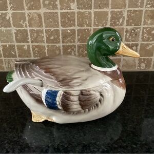 Vintage 1982 Otagiri Japan Ceramic Mallard Tureen